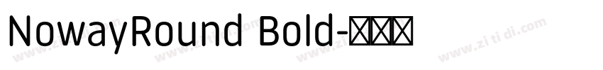 NowayRound Bold字体转换